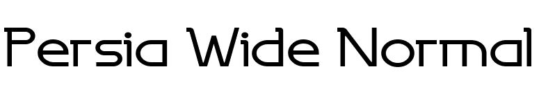 Persia Wide Normal font preview