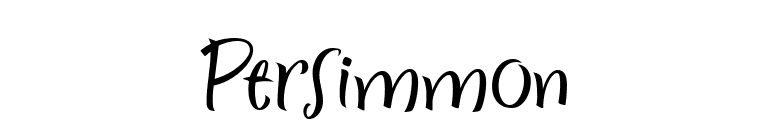 Persimmon font preview