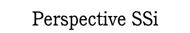 Perspective SSi font preview