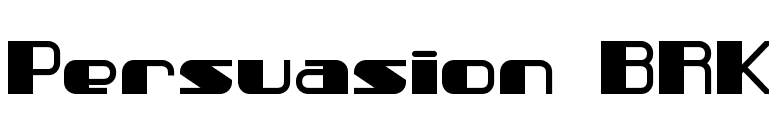 Persuasion BRK font preview