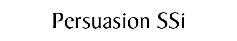Persuasion SSi font preview