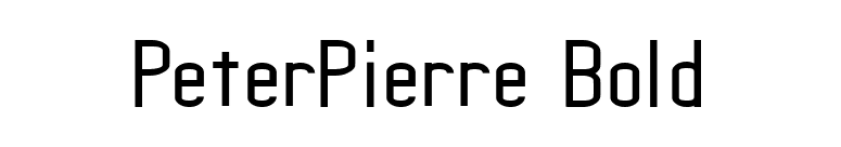 PeterPierre Bold font preview