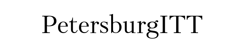 PetersburgITT font preview