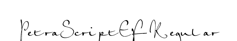 PetraScriptEF-Regular font preview