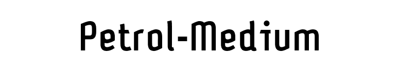 Petrol-Medium font preview