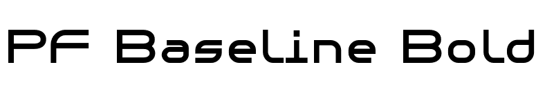 PF Baseline Bold font preview