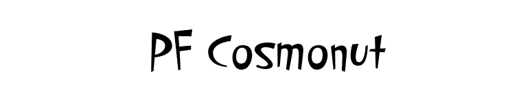 PF Cosmonut font preview