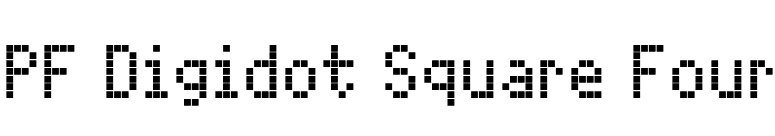PF Digidot Square Four font preview