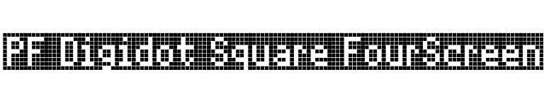 PF Digidot Square FourScreen font preview