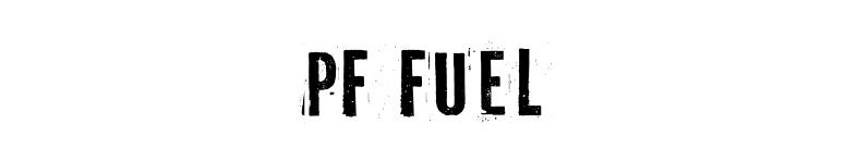 PF Fuel font preview