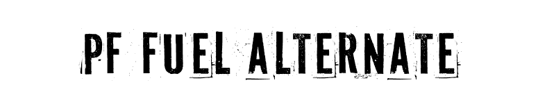 PF Fuel Alternate font preview