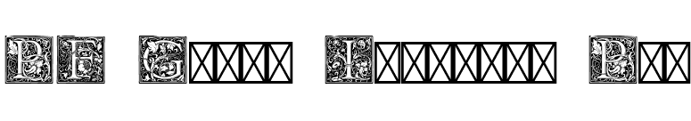 PF Goudy Initials Pro font preview