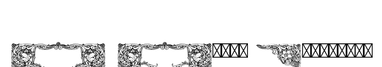 PF Goudy Ornaments font preview