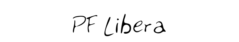 PF Libera font preview