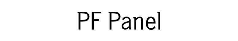 PF Panel font preview