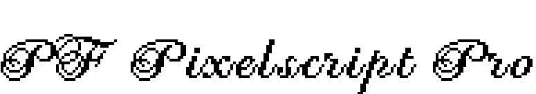 PF Pixelscript Pro font preview