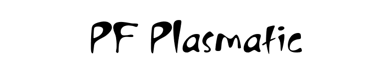 PF Plasmatic font preview