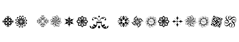 PF Regal Ornaments font preview