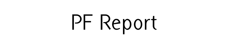 PF Report font preview