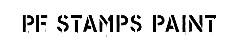 PF Stamps Paint font preview