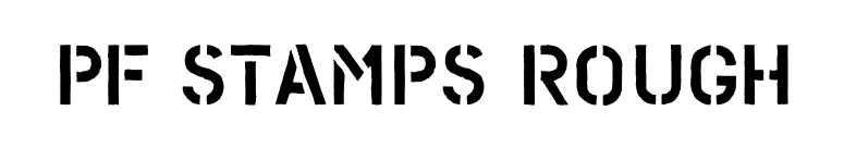 PF Stamps Rough font preview