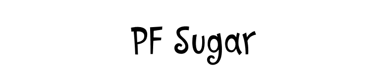 PF Sugar font preview