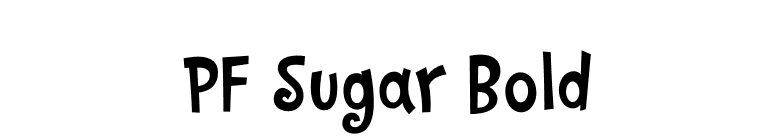 PF Sugar Bold font preview