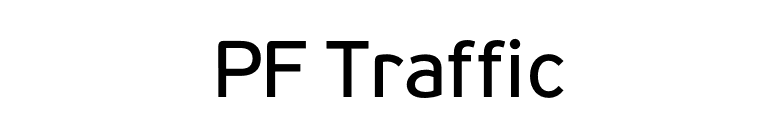 PF Traffic font preview