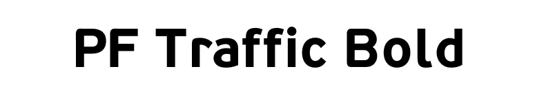 PF Traffic Bold font preview