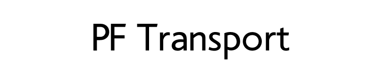 PF Transport font preview