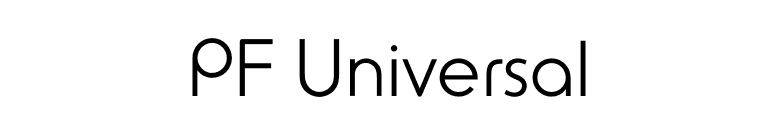 PF Universal font preview