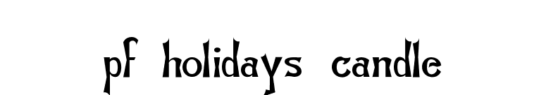 pf_holidays_candle font preview