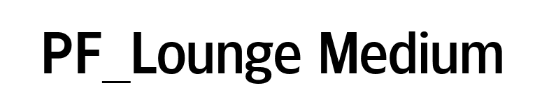PF_Lounge Medium font preview