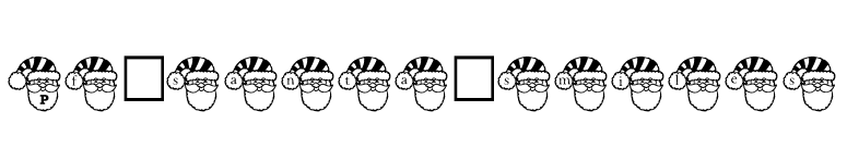 Pf_santa_smiles font preview