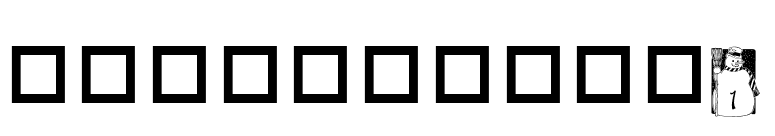 pf_snowman1 font preview