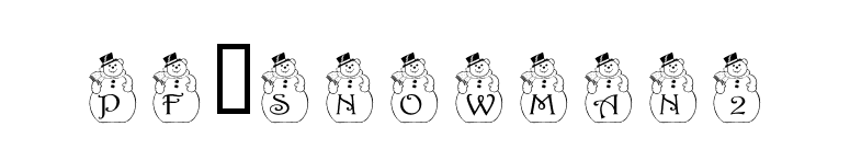 pf_snowman2 font preview