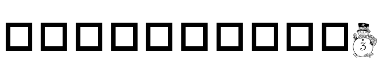 pf_snowman3 font preview