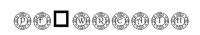 pf_wreath font preview