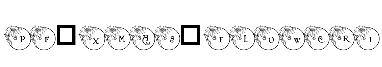 pf_xmas_flower1 font preview