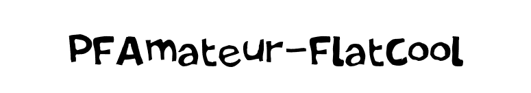 PFAmateur-FlatCool font preview