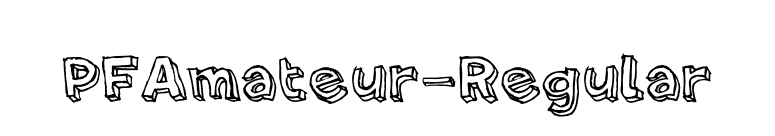 PFAmateur-Regular font preview