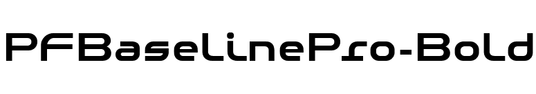 PFBaselinePro-Bold font preview