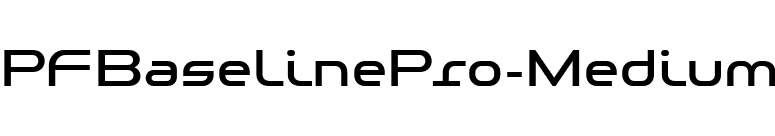 PFBaselinePro-Medium font preview