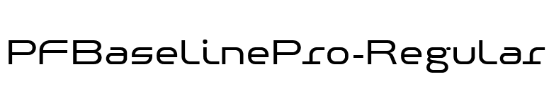 PFBaselinePro-Regular font preview