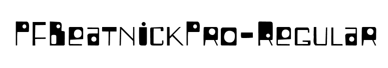 PFBeatnickPro-Regular font preview