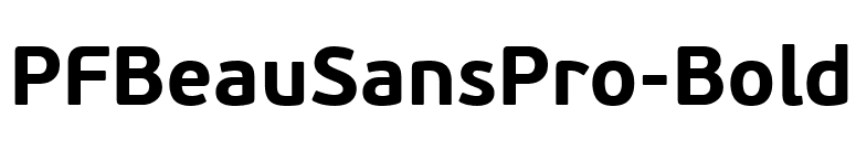 PFBeauSansPro-Bold font preview