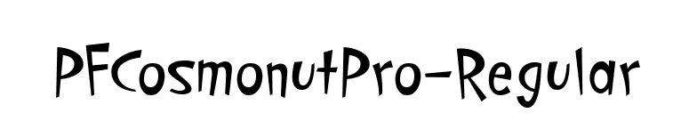 PFCosmonutPro-Regular font preview