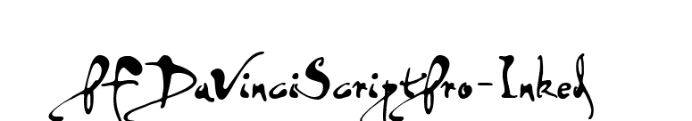 PFDaVinciScriptPro-Inked font preview