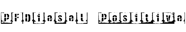 PFDiesel Positive font preview
