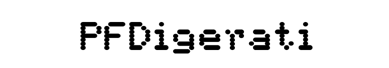 PFDigerati font preview